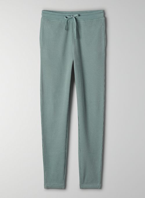 WAFFLE JOGGER - Mid-rise thermal joggers