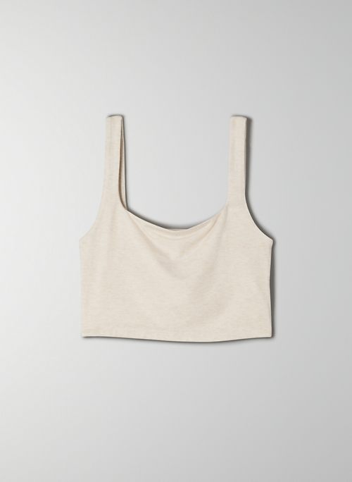 VACAY CROPPED TANK - Cropped, square-neck tank top