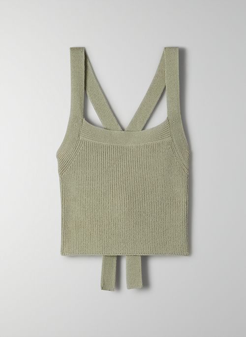 CAYENNE TOP - Cropped knit halter top