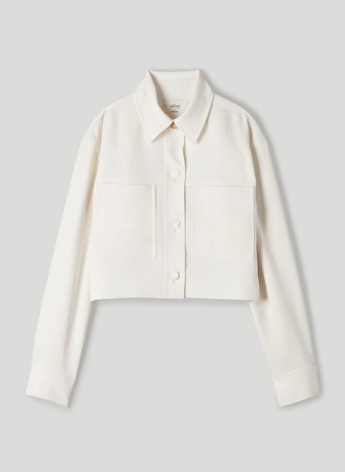 aritzia wilfred little cropped jacket