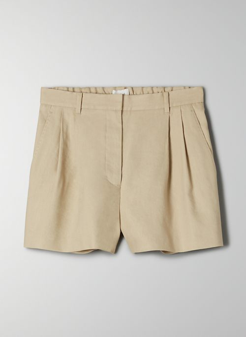 TRIESTE SHORT - High-waisted pleated shorts