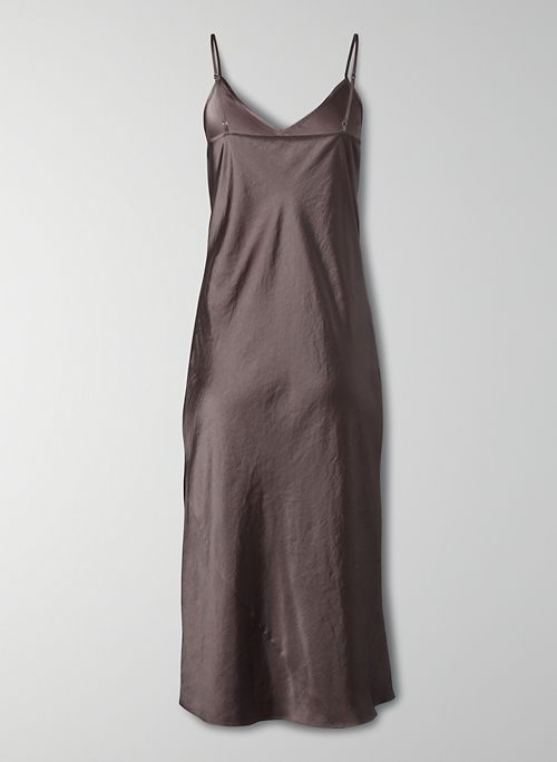 aritzia satin slip dress