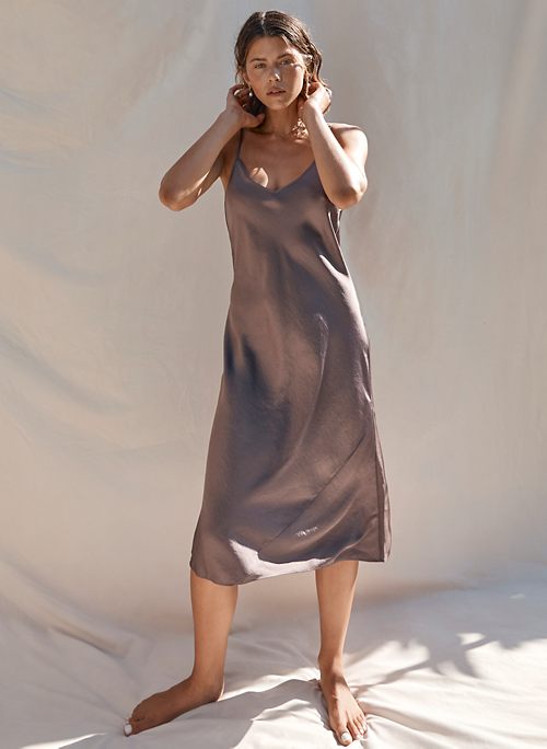 silk slip dress canada