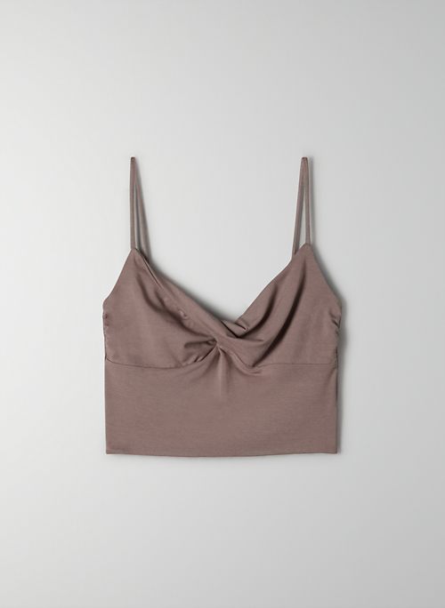 ORACLE TANK - Cropped, twist-front cami
