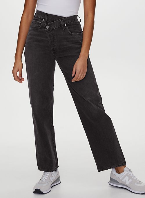 agolde criss cross jeans black