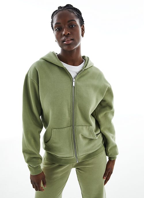 Aritzia TNA The Super Fleece™ pullover hoodie in Gd Sparrow Taupe