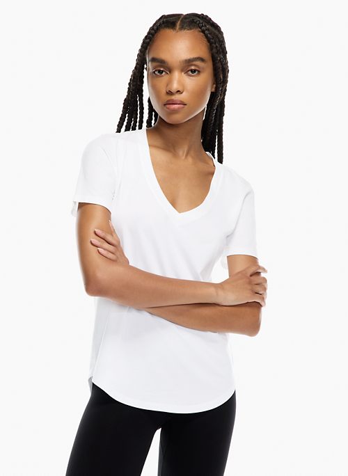 The Group by Babaton FOUNDATION V-NECK T-SHIRT | Aritzia INTL