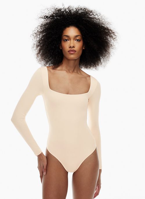 womens long sleeve black body suit