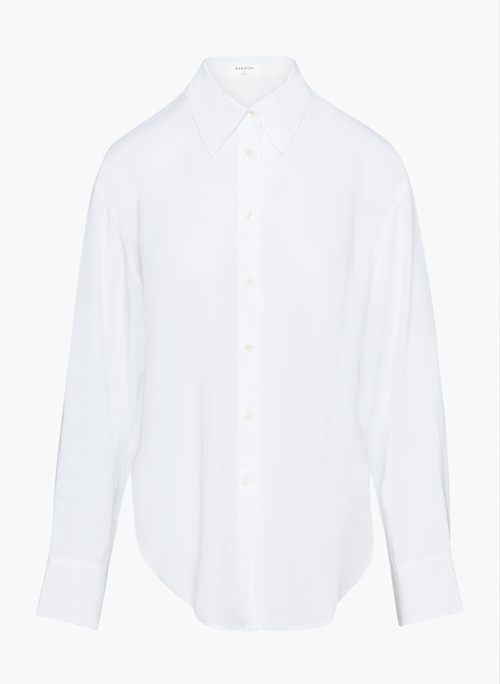 ESSENTIAL RELAXED SHIRT - Long-sleeve button-up blouse