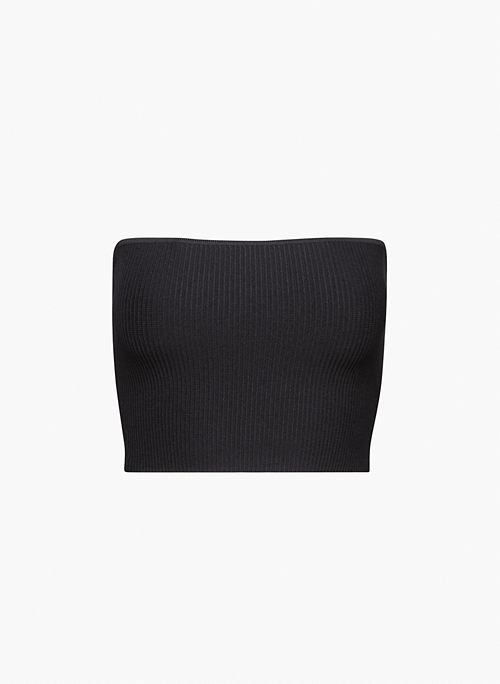 SCULPT KNIT CROPPED TUBE TOP - Cropped, knit tube top