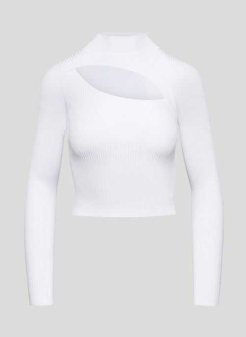IMPRINT SWEATER - Mock-neck, cut-out sweater