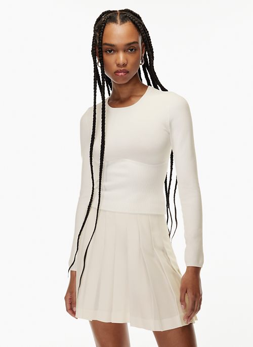 sculpt knit empire longsleeve sweater