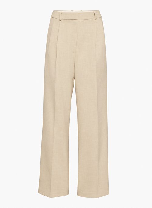 PLEATED PANT - High-waisted, wide-leg pleated pants