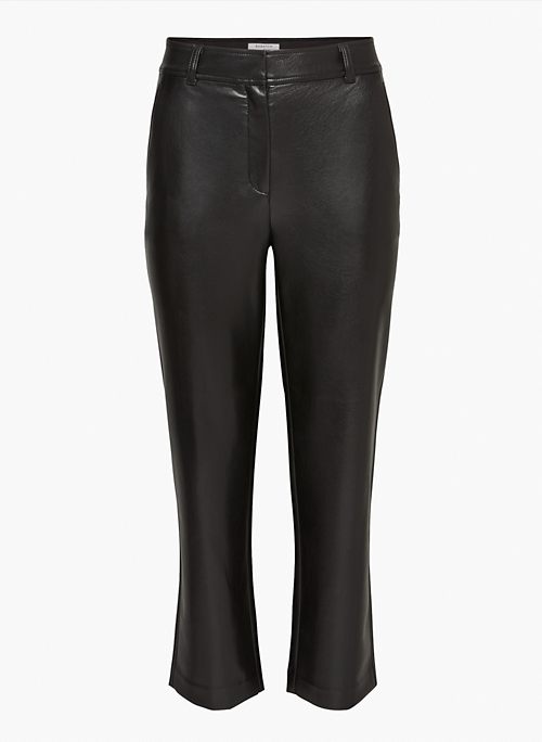 COMMAND CROPPED PANT - Cropped Vegan Leather pants