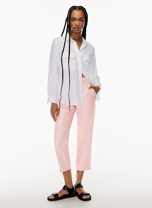 Buy Seesa Women Pink Linen Trouser online