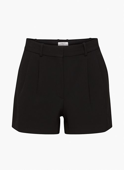 PLEATED 3" SHORT - High-waisted pleated shorts