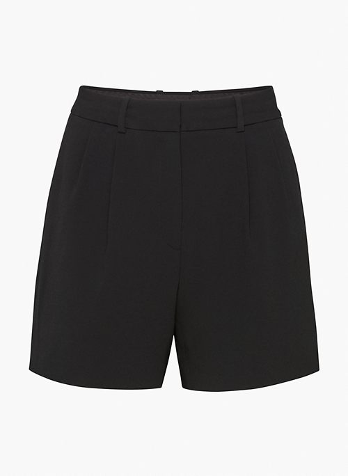 PLEATED 5" SHORT - High-waisted pleated shorts