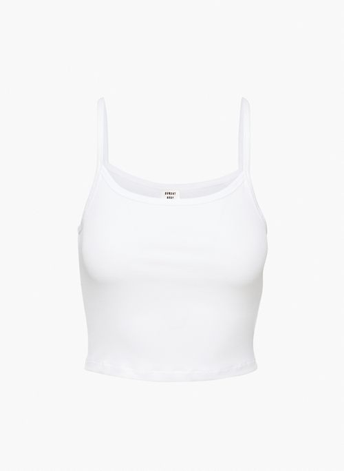 CAMILLE TANK - Cropped, ribbed tank top