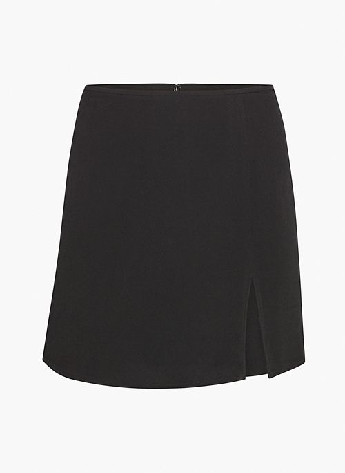 TATIANA SKIRT - High-waisted crepe mini skirt