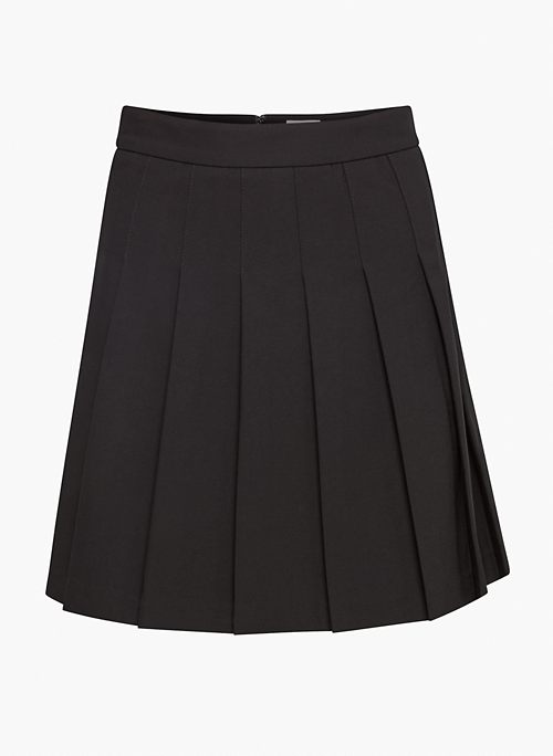 OLIVE MINI SKIRT - Pleated mini skirt
