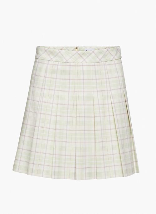 OLIVE MICRO SKIRT - Pleated micro skirt