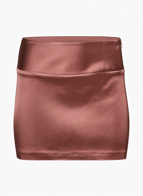 WENDY SKIRT - Satin mini skirt
