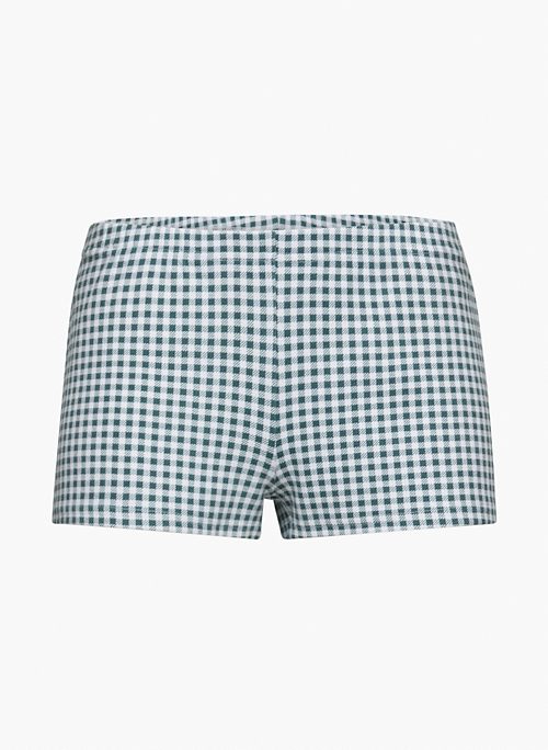 MARLOWE SHORT - Low-rise gingham shorts