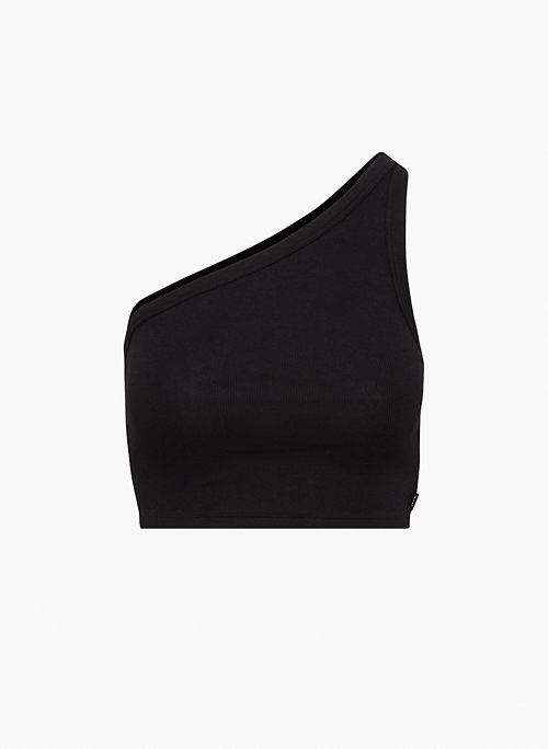 ADA ONE-SHOULDER TOP - Cropped, one-shoulder top