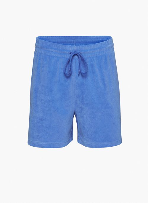 TOWEL TERRY BOYFRIEND 5" SWEATSHORT - Mid-rise terry shorts