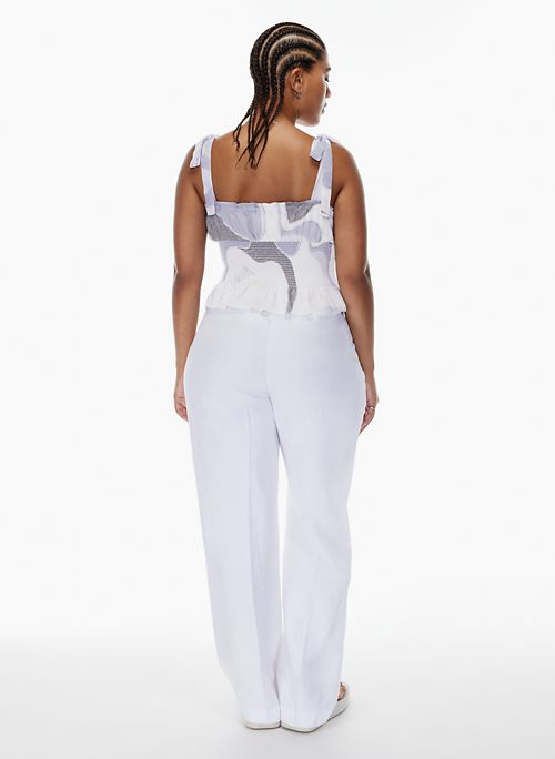 Alfani Plus Size Smocked-waist Peplum Top, Created For Macy's In White