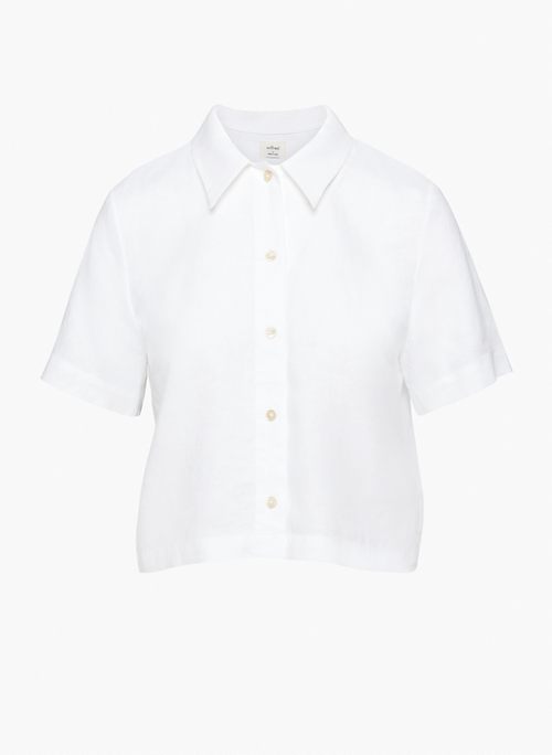 GELATO LINEN SHIRT - Organic linen short-sleeve button up