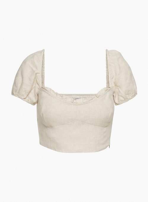 WANDER LINEN BLOUSE - Organic linen bustier blouse