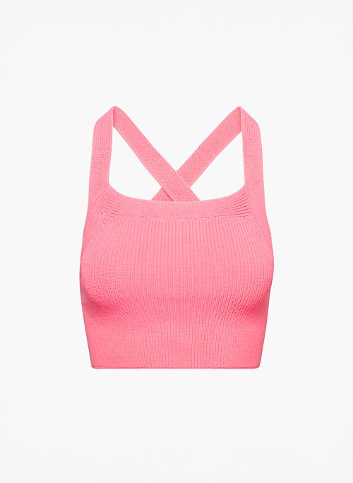 CAYENNE SWEATER - Cropped knit halter top
