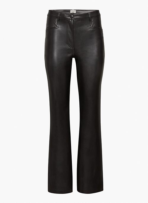 BEATRIX PANT - High-waisted flared Vegan Leather pants