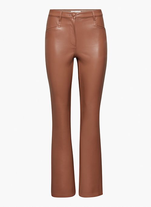 BEATRIX PANT - Flared Vegan Leather pants
