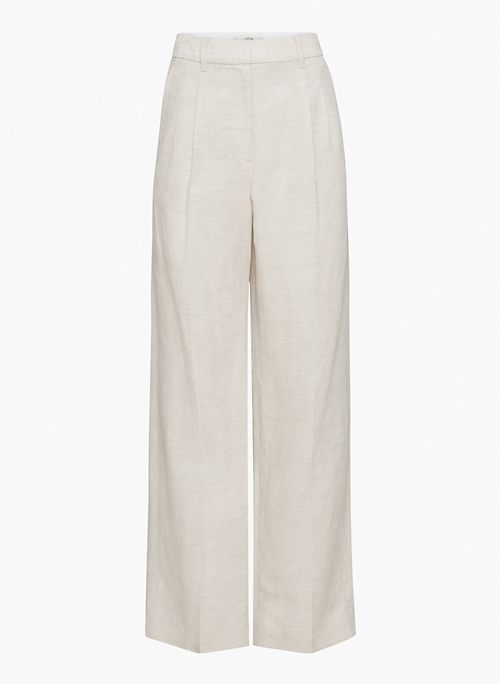 EFFORTLESS LINEN PANT - High-waisted, wide-leg linen pants