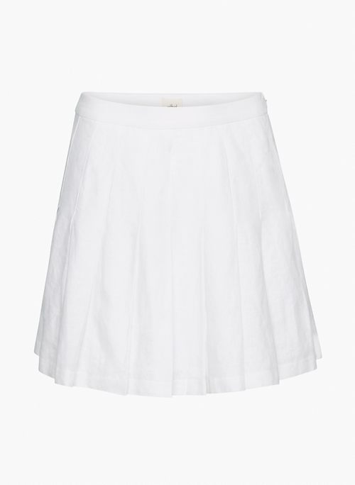 ORCHARD LINEN SKIRT - High-waisted organic linen mini skirt