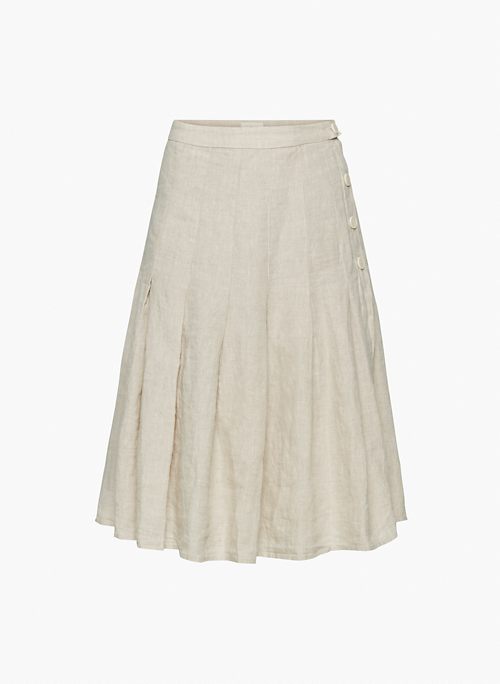 EVERLAST LINEN SKIRT - Organic linen midi skirt