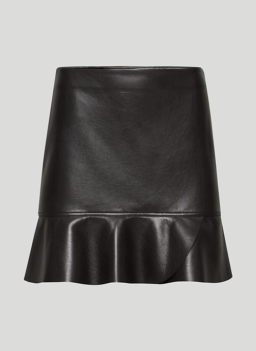PARADOX SKIRT - High-rise Vegan Leather mini skirt