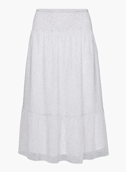 WATERFALL SKIRT - High-waisted, tiered midi skirt