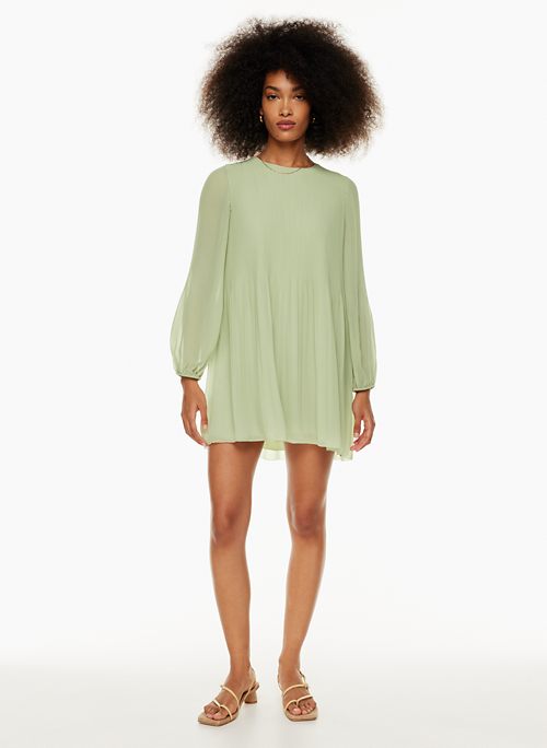 Lucky Brand NWT Women's Eucalyptus (Green) 100% Linen Tiered Mini Dress,  Size 1X