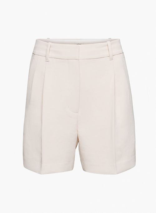 EFFORTLESS 5" SHORT - High-waisted, double-pleated shorts