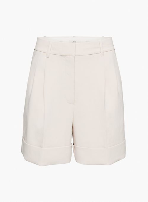 LABYRINTH SHORT - Cuffed pleated shorts