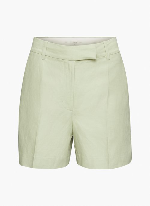 LAYOVER LINEN 5" SHORT - High-waisted linen shorts