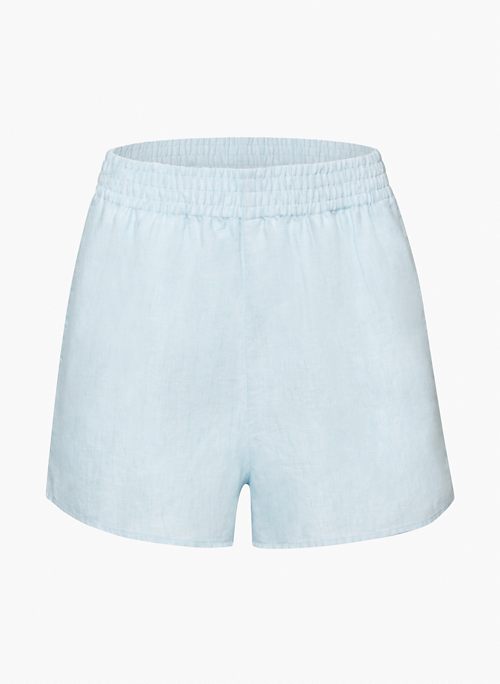 GELATO LINEN SHORT - High-waisted organic linen shorts