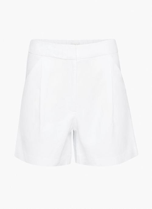 FABLE LINEN 5" SHORT - Pleated linen shorts