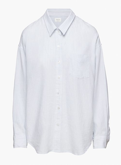 RELAXED LINEN SHIRT - Linen button-up shirt