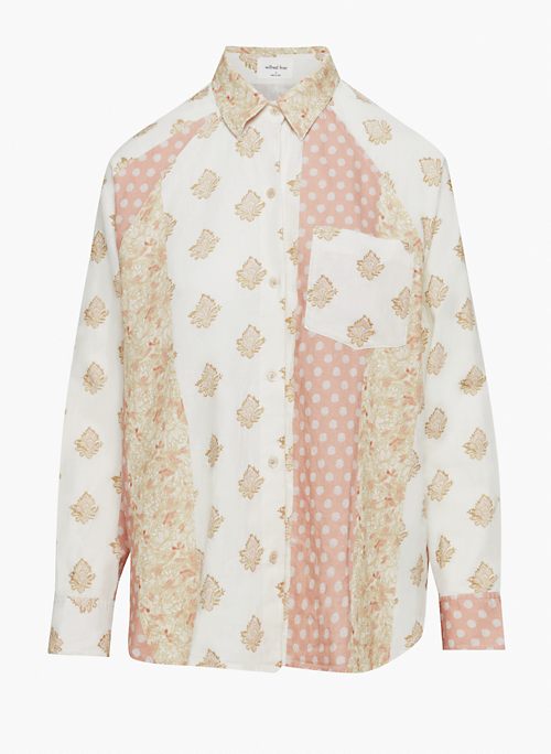 BOYFRIEND LINEN SHIRT - Relaxed linen button-up shirt