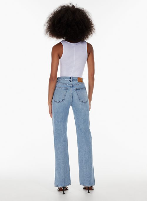THE JONI HIGH RISE SPLIT 32L - Super high-waisted split-hem jeans