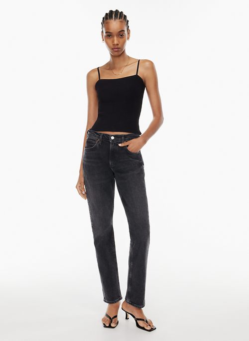 Recycled Leather Lyle Low Rise Slim Pants